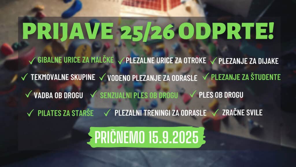 PRIJAVE ZA SEZONO 25/26 ODPRTE